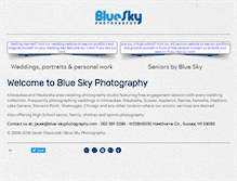 Tablet Screenshot of blue-skyphotography.com